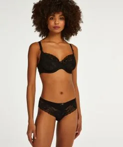 Nicht-vorgeformter Bügel-BH Maya - Schwarz -Unterwäschegeschäft 104055 3