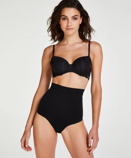 Straffender Hoher Slip - Level 2 - Schwarz -Unterwäschegeschäft 110061 1