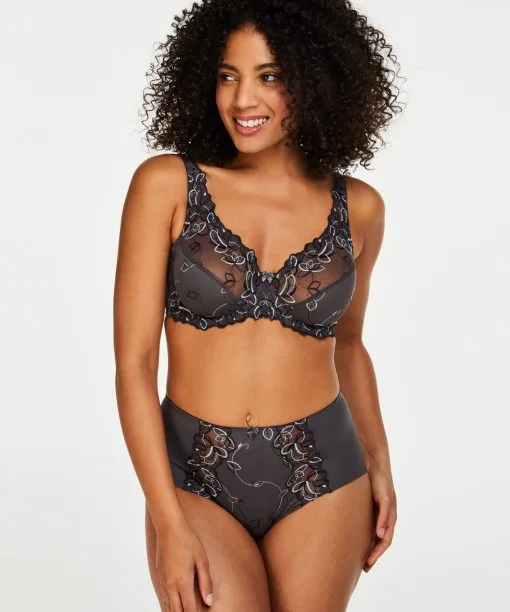 Hochgeschnittener Boxershort Diva - Grau -Unterwäschegeschäft 114937 1