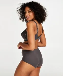 Hochgeschnittener Boxershort Diva - Grau 9 Hochgeschnittener Boxershort Diva - Grau -Unterwäschegeschäft 114937 4