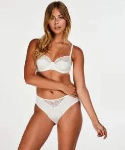 Hochsitzender Slip Sophie - Weiß