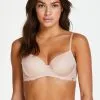 Vorgeformter Bügel-BH Angie Mit Spitze - Beige