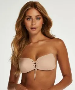 Push-up-Klebe-BH Mit Seitenflügeln - Beige