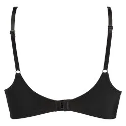 Vorgeformter Bügel-BH, Satin Fleece - Schwarz -Unterwäschegeschäft 169212 6