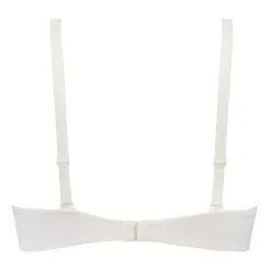 Nicht-vorgeformter Bügel-BH Satin Fleece - Weiß -Unterwäschegeschäft 169213 6