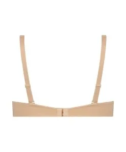 Nicht-vorgeformter Bügel-BH Satin Fleece - Beige -Unterwäschegeschäft 169215 6