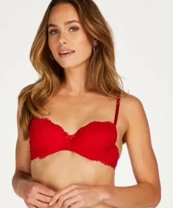 Vorgeformter Bügel-BH Teddy - Rot