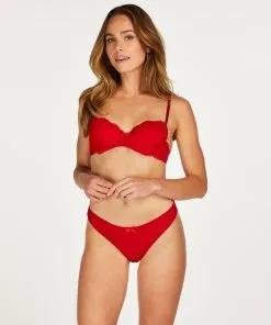Vorgeformter Bügel-BH Teddy - Rot -Unterwäschegeschäft 178637 3