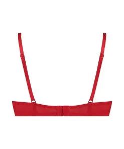 Vorgeformter Push-up-Bügel-BH Teddy - Rot -Unterwäschegeschäft 178638 6