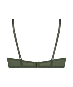 Vorgeformter Push-up-Bügel-BH Teddy - Grün -Unterwäschegeschäft 178641 6