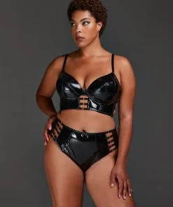 Vorgeformter Longline-Bügel-BH Seductress - Schwarz -Unterwäschegeschäft 179731 12