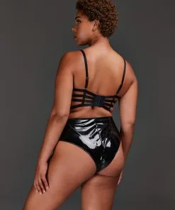 Vorgeformter Longline-Bügel-BH Seductress - Schwarz -Unterwäschegeschäft 179731 13