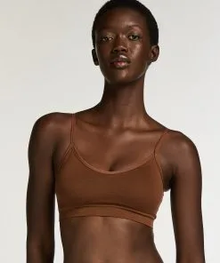 ﻿Strappy Bralette - Braun