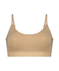 ﻿Strappy Bralette - Beige -Unterwäschegeschäft 185088 5