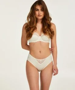 Hochsitzender Slip Sophie - Weiß