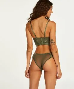 Vorgeformter Longline-Bügel-BH Malika - Grün -Unterwäschegeschäft 191713 4