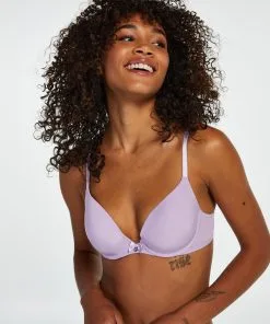 Vorgeformter Bügel-BH Plunge - Lila