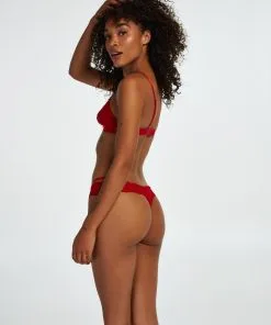 Extra Niedriger V-String Elliena - Rot -Unterwäschegeschäft 194037 4
