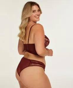 Vorgeformter Longline-Bügel-BH Malika - Rot -Unterwäschegeschäft 195494 13