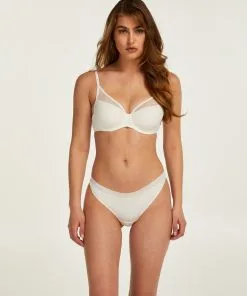 Vorgeformter Bügel-BH Mesh - Weiß -Unterwäschegeschäft 195781 3