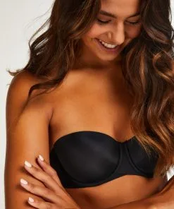 Vorgeformter Trägerloser Bügel-BH Jane - Schwarz -Unterwäschegeschäft 196496 2