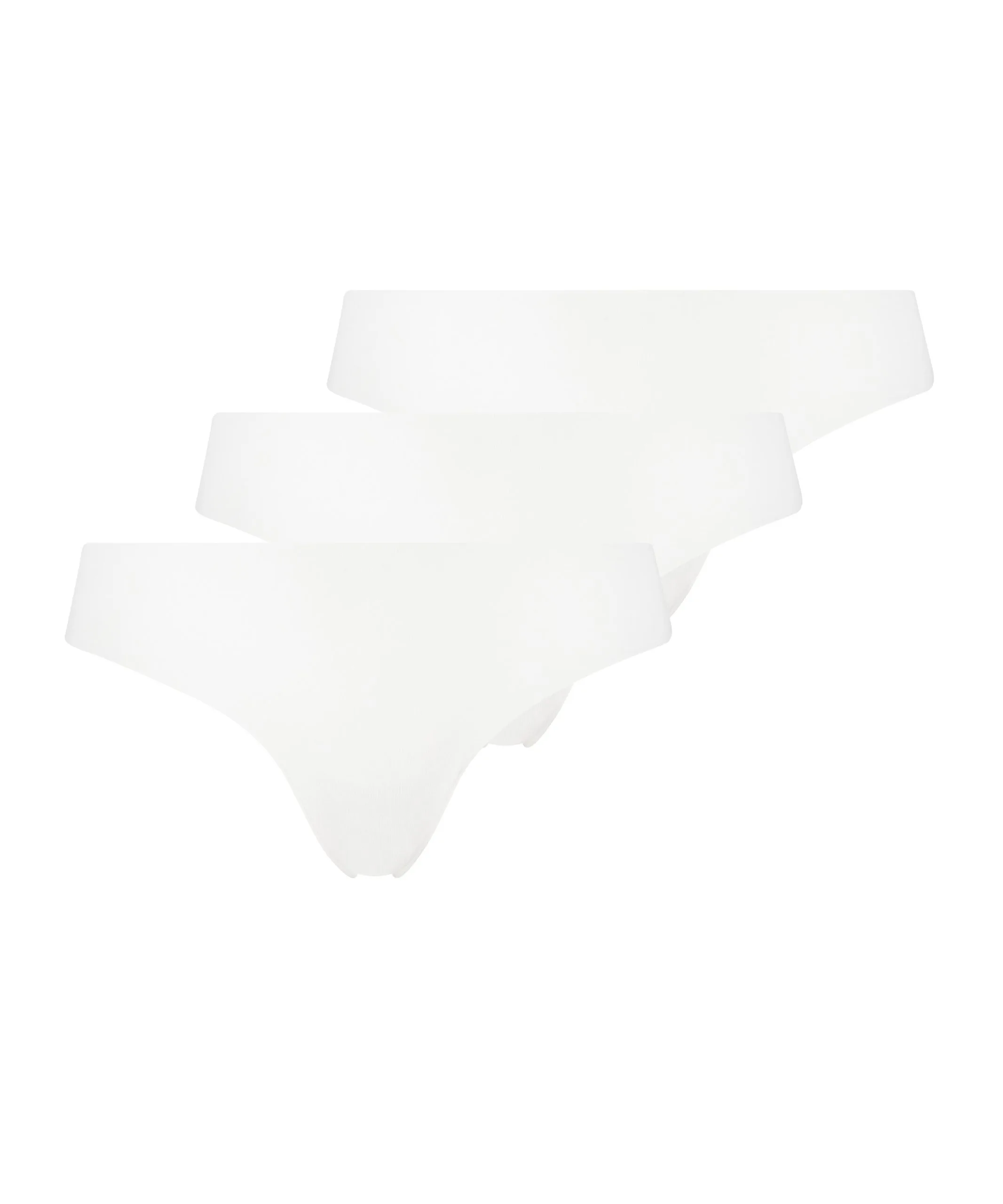 3er-Pack Unsichtbare Tanga - Weiß 6 3er-Pack Unsichtbare Tanga - Weiß – Bild 4