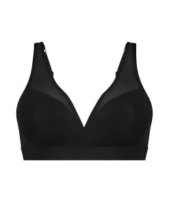 Vorgeformter BH Ohne Bügel Mesh - Schwarz -Unterwäschegeschäft 196880 5