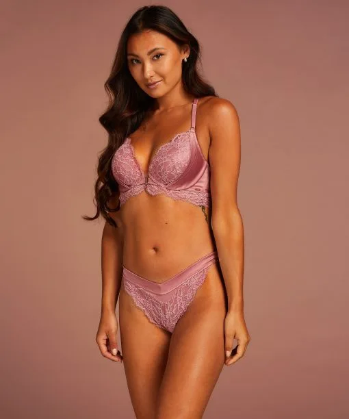 Hoher String Cecile - Rosa -Unterwäschegeschäft 197019 1