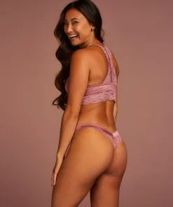 Hoher String Cecile - Rosa 10 Hoher String Cecile - Rosa -Unterwäschegeschäft 197019 4