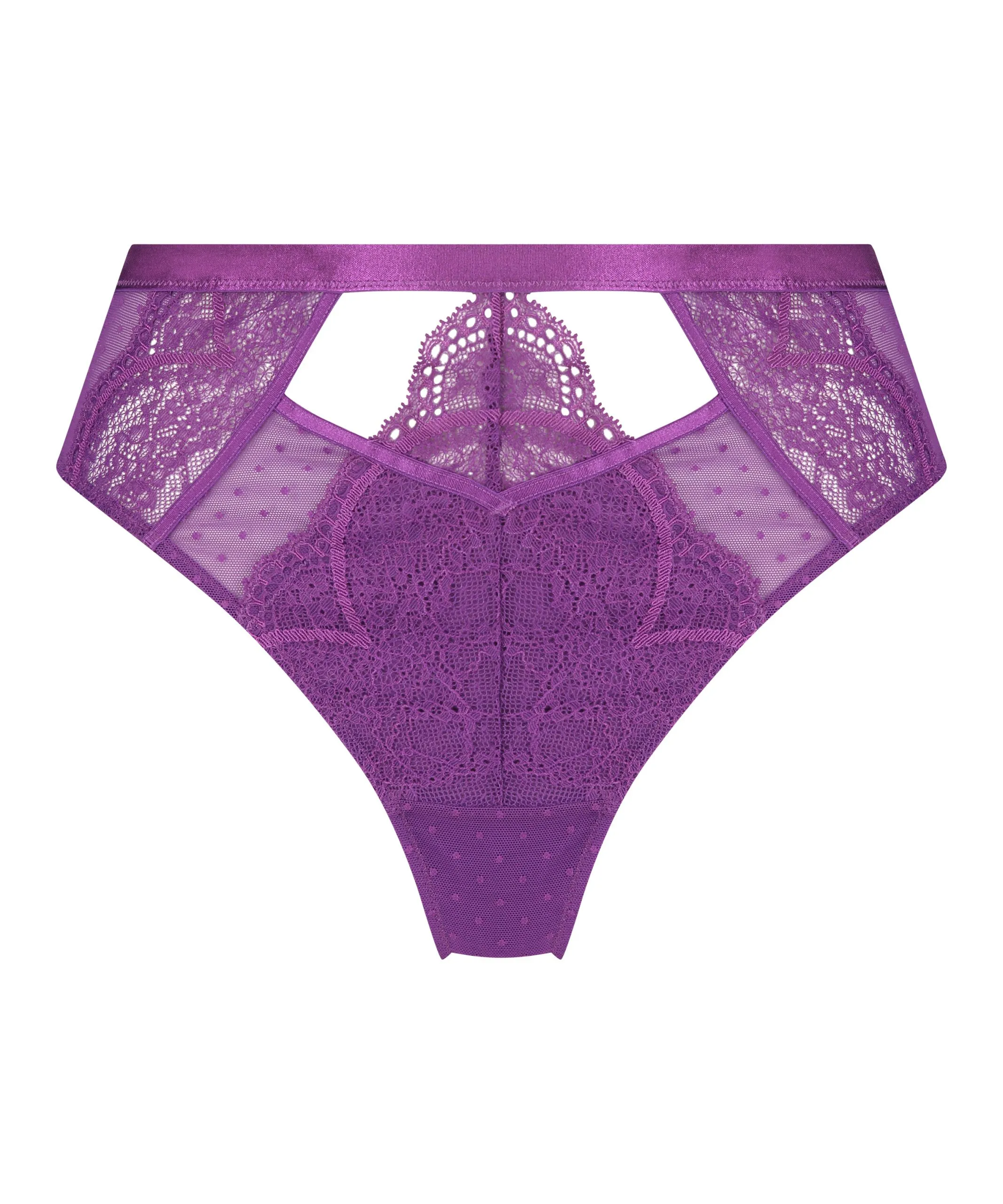 Hoch Ausgeschnittener String Nyakim - Lila 7 Hoch Ausgeschnittener String Nyakim - Lila – Bild 5