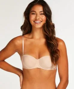 Vorgeformter Trägerloser Bügel-BH Jane - Beige