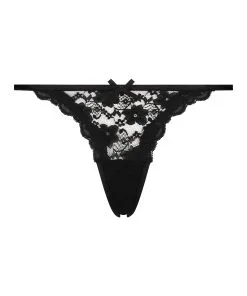 Mini Tangastring - Schwarz 10 Mini Tangastring - Schwarz -Unterwäschegeschäft 199716 5