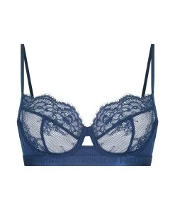 ﻿Nicht-vorgeformter Bügel-BH Honey - Blau -Unterwäschegeschäft 199817 5