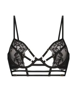 Unwattierter Longline Bügel-BH Roxanne - Schwarz -Unterwäschegeschäft 199837 5