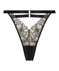 Hoch Ausgeschnittener String Tama - Schwarz -Unterwäschegeschäft 199873 5