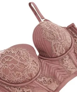 Vorgeformter Longline-Bügel-BH Erika - Braun -Unterwäschegeschäft 199906 16