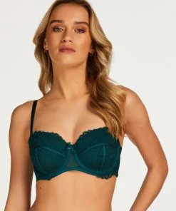 Vorgeformter Strapless Bügel-BH Emily - Grün