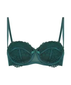 Vorgeformter Strapless Bügel-BH Emily - Grün -Unterwäschegeschäft 199912 5