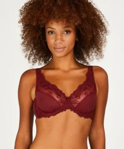 Unwattierter Bügel-BH Diva - Rot