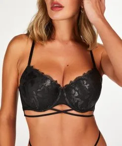 Vorgeformter Longline-Bügel-BH Mila - Schwarz -Unterwäschegeschäft 199953 2