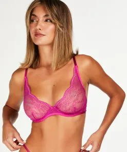 Unwattierter Bügel-BH Isabelle - Lila