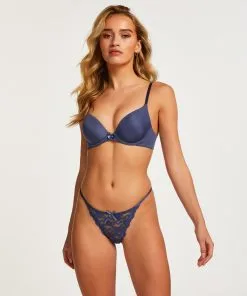 Vorgeformter Bügel-BH Plunge - Blau -Unterwäschegeschäft 199968 3