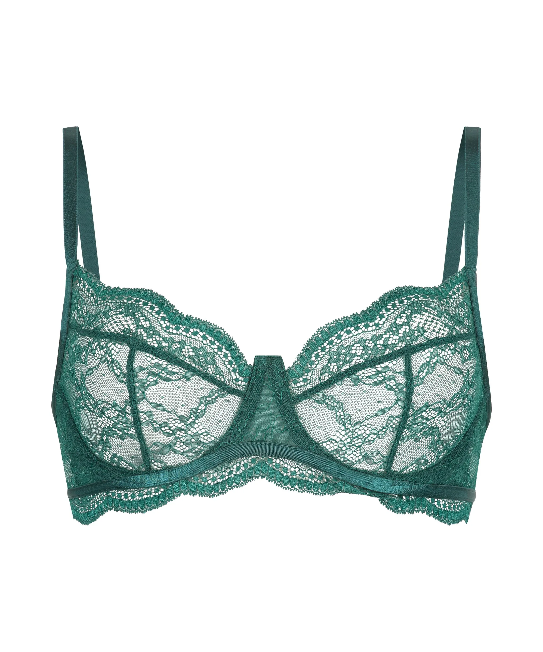 Unwattierter Bügel-BH Isabelle - Grün 7 Unwattierter Bügel-BH Isabelle - Grün – Bild 5