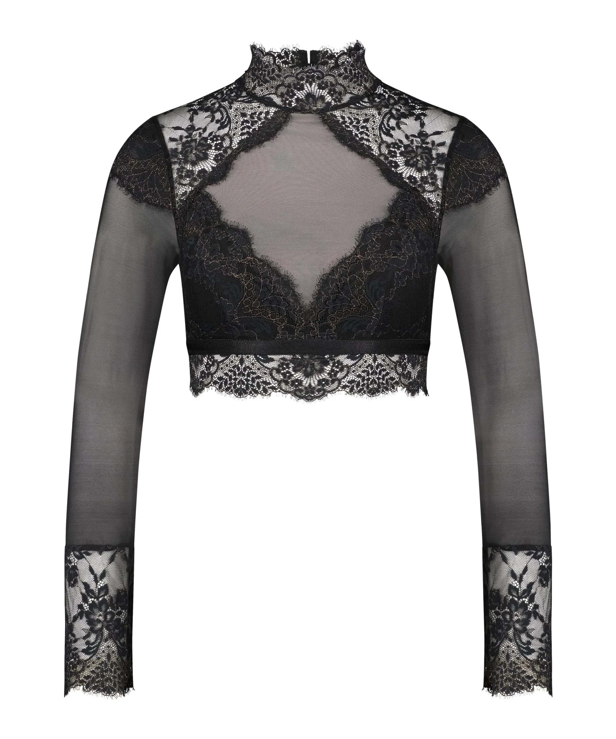 Bralette Langärmlig Cynthia - Schwarz 7 Bralette Langärmlig Cynthia - Schwarz – Bild 5