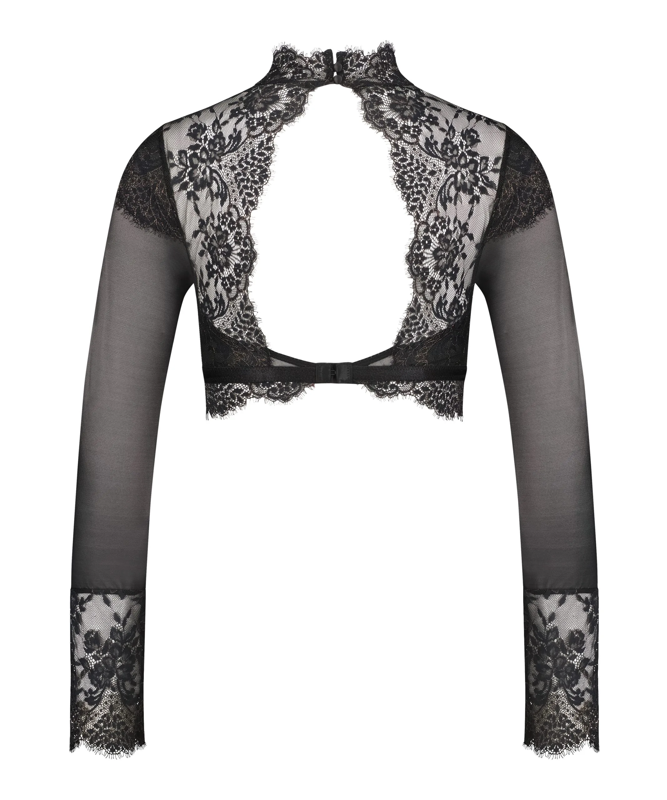 Bralette Langärmlig Cynthia - Schwarz 8 Bralette Langärmlig Cynthia - Schwarz – Bild 6