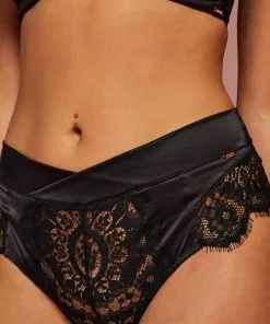 Hoher String Hannako - Schwarz -Unterwäschegeschäft 200615 2