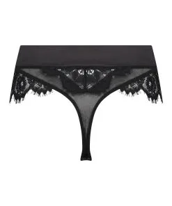 Hoher String Hannako - Schwarz -Unterwäschegeschäft 200615 6