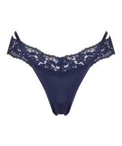 Extra Niedriger V-String Elliena - Blau -Unterwäschegeschäft 200679 5