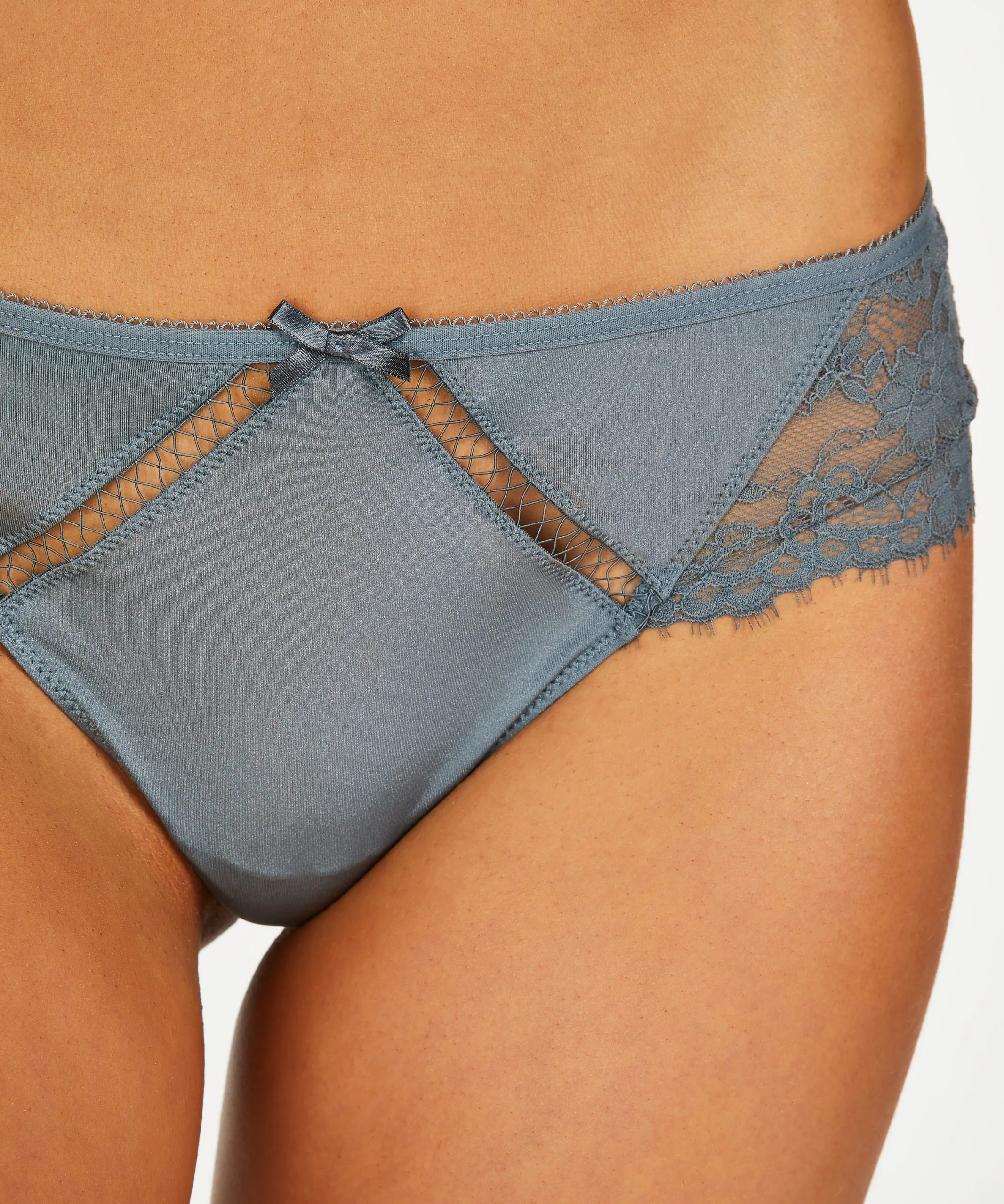 Boxerstring Yvenne - Grau 4 Boxerstring Yvenne - Grau – Bild 2