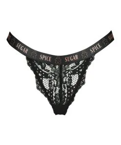 Extra Niedriger String Cinnamon - Schwarz -Unterwäschegeschäft 200727 5